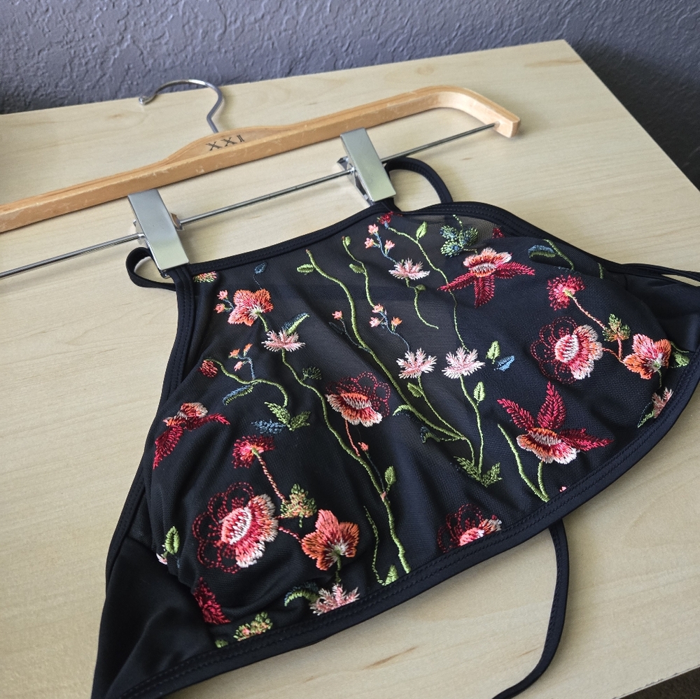 xhilaration halter bikini top